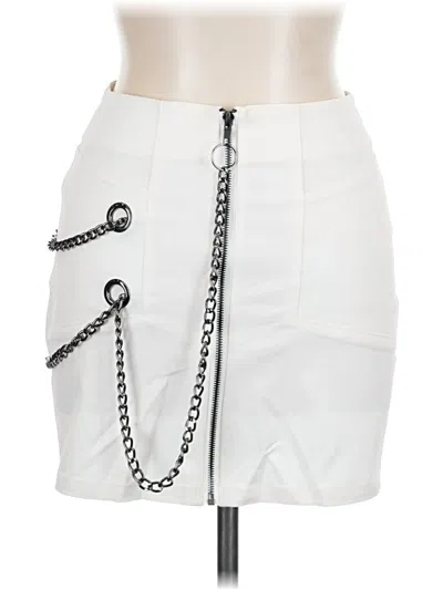 Pre-owned Carmar Casual Skirt In White