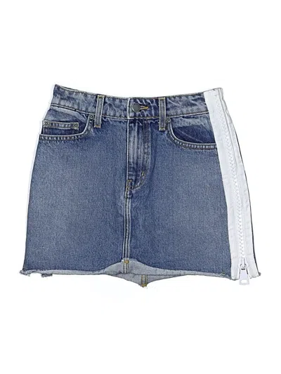 Pre-owned Carmar Denim Skirt In Blue