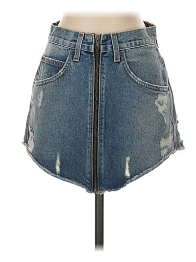 Pre-owned Carmar Denim Skirt In Blue