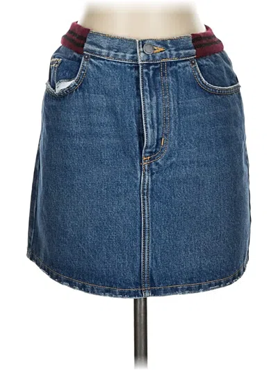 Pre-owned Carmar Denim Skirt In Blue