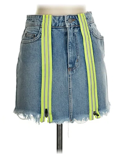 Pre-owned Carmar Denim Skirt In Blue