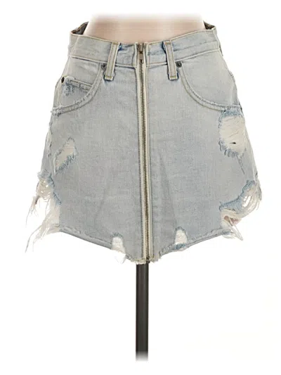 Pre-owned Carmar Denim Skirt In Blue