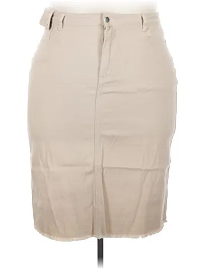 Pre-owned Carmar Formal Skirt In Ivory