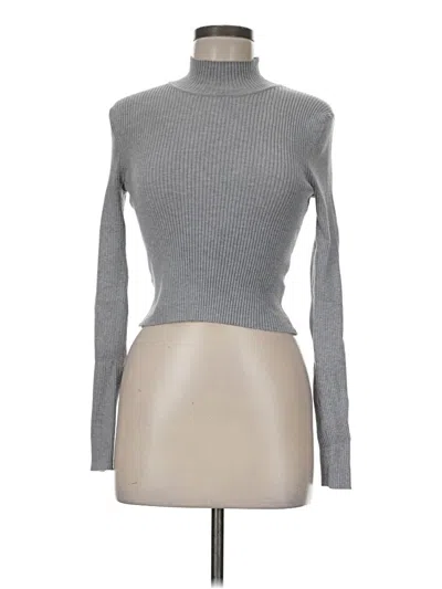 Pre-owned Carmar Long Sleeve Turtleneck In Gray
