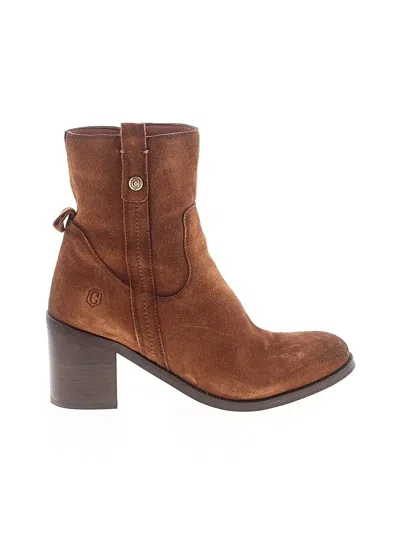 Pre-owned Carmela Ankle Boots In Brown