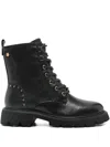Carmela Lace-up Boots In Black