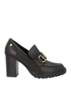 Carmela Woman Loafers Black Size 9 Leather In Black