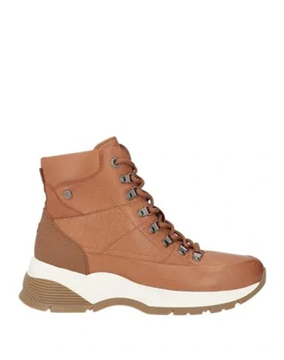 Carmela Woman Sneakers Camel Size 10 Leather In Beige