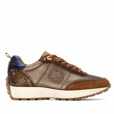 Carmela Women's Leather Lace-up Sneakers In Camel In Brown