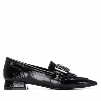 Carmela Women's Leather Pointed Toe Loafers In Black In Multi