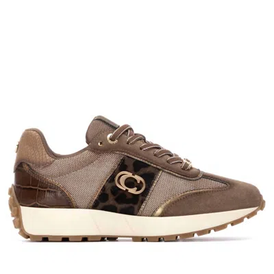Carmela Women's Suede Lace-up Sneakers In Taupe In Multi