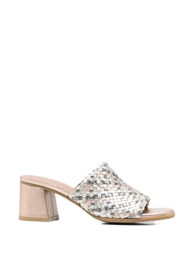 Carmela Woven Block-heel Sandals In Multi
