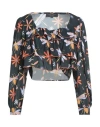 Carmen Horneros Woman Top Dark Green Size L Polyester