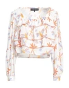 Carmen Horneros Woman Top Orange Size Xl Polyester In Orange