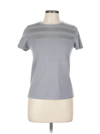 Pre-owned Carmen Marc Valvo Active T-shirt In Gray