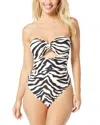 Carmen Marc Valvo Bandeau One-piece In Multi