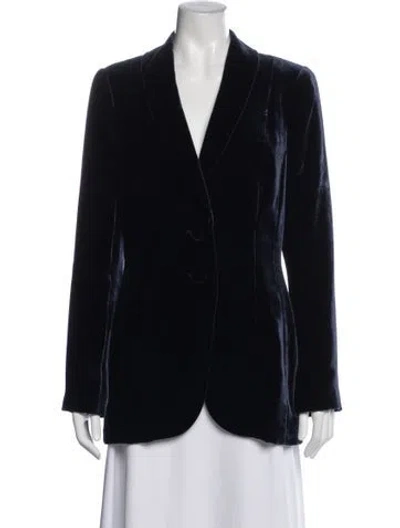 Pre-owned Carmen Marc Valvo Blazer In Black
