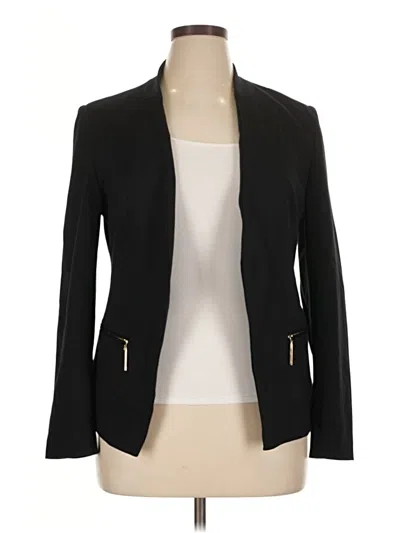 Pre-owned Carmen Marc Valvo Blazer Jacket In Black