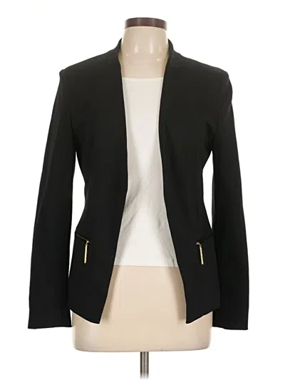 Pre-owned Carmen Marc Valvo Blazer Jacket In Black