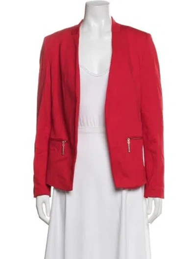 Pre-owned Carmen Marc Valvo Blazer In Red