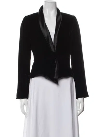 Pre-owned Carmen Marc Valvo Blazer W/ Tags In Black