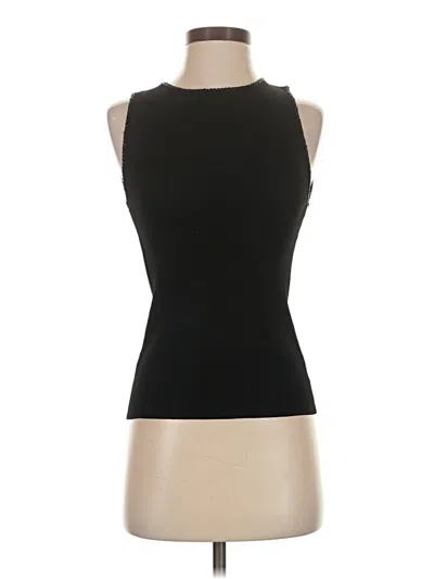 Pre-owned Carmen Marc Valvo Cardigan Sweater In Black