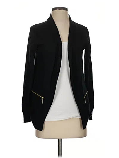 Pre-owned Carmen Marc Valvo Cardigan Sweater In Black