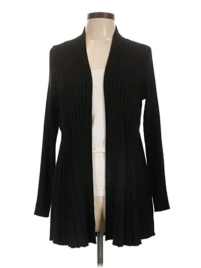 Pre-owned Carmen Marc Valvo Cardigan Sweater In Black