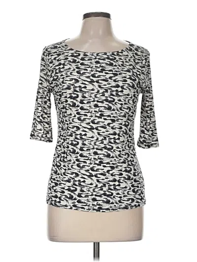 Pre-owned Carmen Marc Valvo Cardigan Sweater In Silver