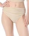 Carmen Marc Valvo Carmen Marc Women's Valvo High Waist Swim Bottom In Clay