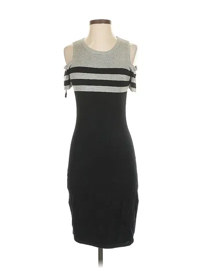Pre-owned Carmen Marc Valvo Casual Dress In Black