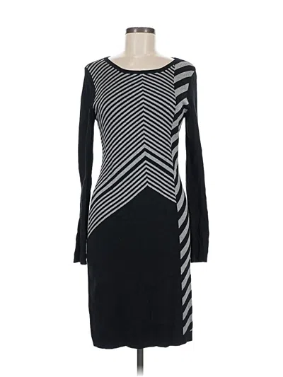 Pre-owned Carmen Marc Valvo Casual Dress In Black