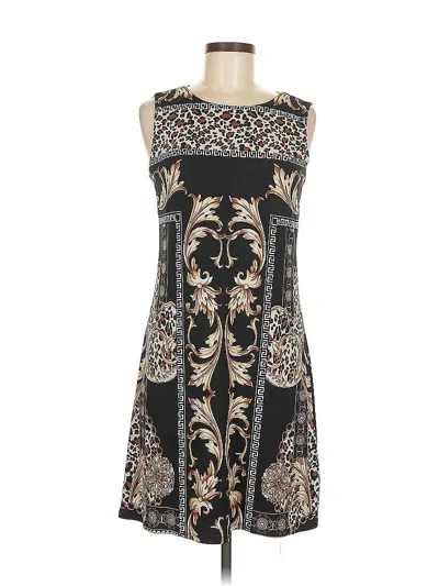 Pre-owned Carmen Marc Valvo Casual Dress In Black