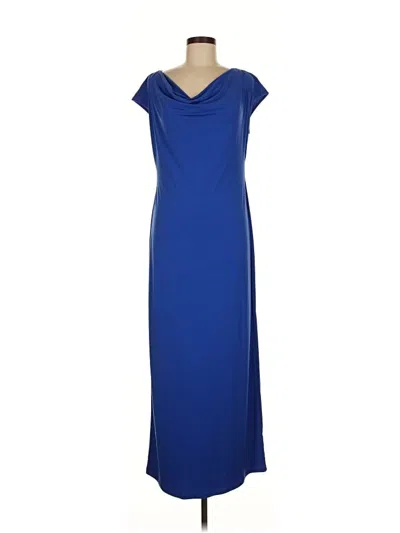 Pre-owned Carmen Marc Valvo Casual Dress In Blue