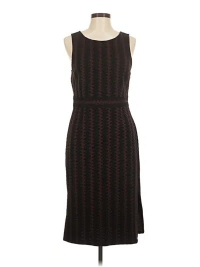 Pre-owned Carmen Marc Valvo Casual Dress In Brown