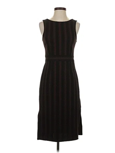 Pre-owned Carmen Marc Valvo Casual Dress In Brown