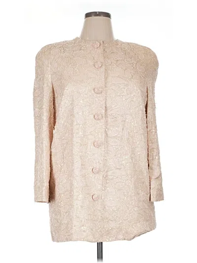 Pre-owned Carmen Marc Valvo Coat In Ivory