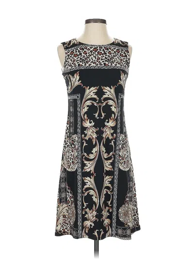 Pre-owned Carmen Marc Valvo Cocktail Dress In Black