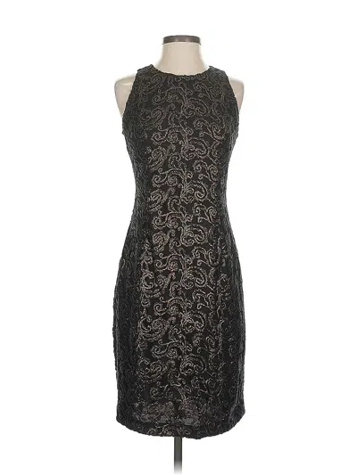 Pre-owned Carmen Marc Valvo Cocktail Dress In Black