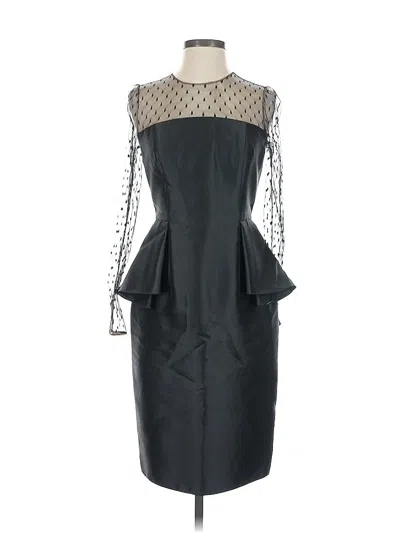Pre-owned Carmen Marc Valvo Cocktail Dress In Black