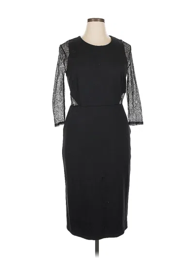 Pre-owned Carmen Marc Valvo Cocktail Dress In Black