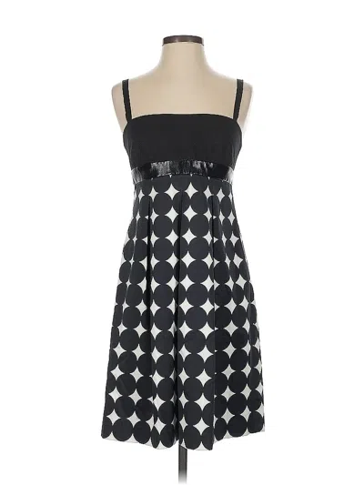 Pre-owned Carmen Marc Valvo Cocktail Dress In Black