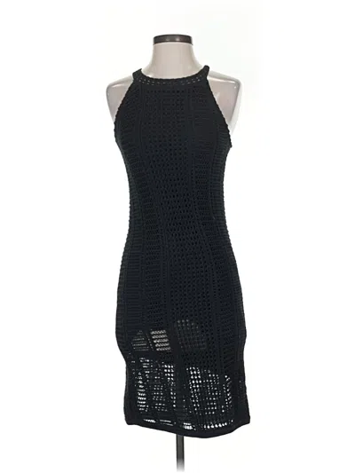 Pre-owned Carmen Marc Valvo Cocktail Dress In Black