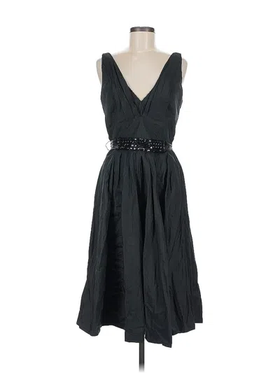 Pre-owned Carmen Marc Valvo Cocktail Dress In Black