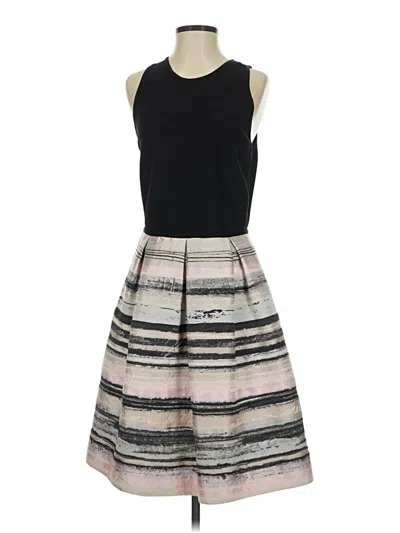 Pre-owned Carmen Marc Valvo Cocktail Dress In Black