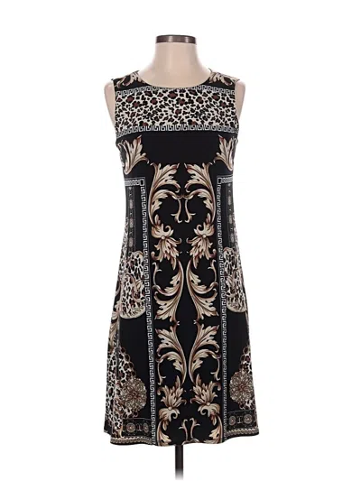Pre-owned Carmen Marc Valvo Cocktail Dress In Black