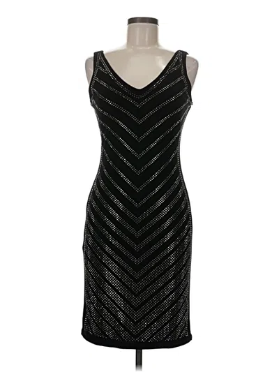 Carmen Marc Valvo Cocktail Dress In Black