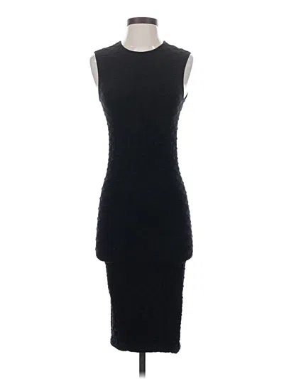 Pre-owned Carmen Marc Valvo Cocktail Dress In Black