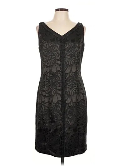 Pre-owned Carmen Marc Valvo Cocktail Dress In Black