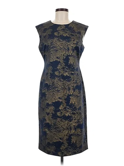 Pre-owned Carmen Marc Valvo Cocktail Dress In Blue